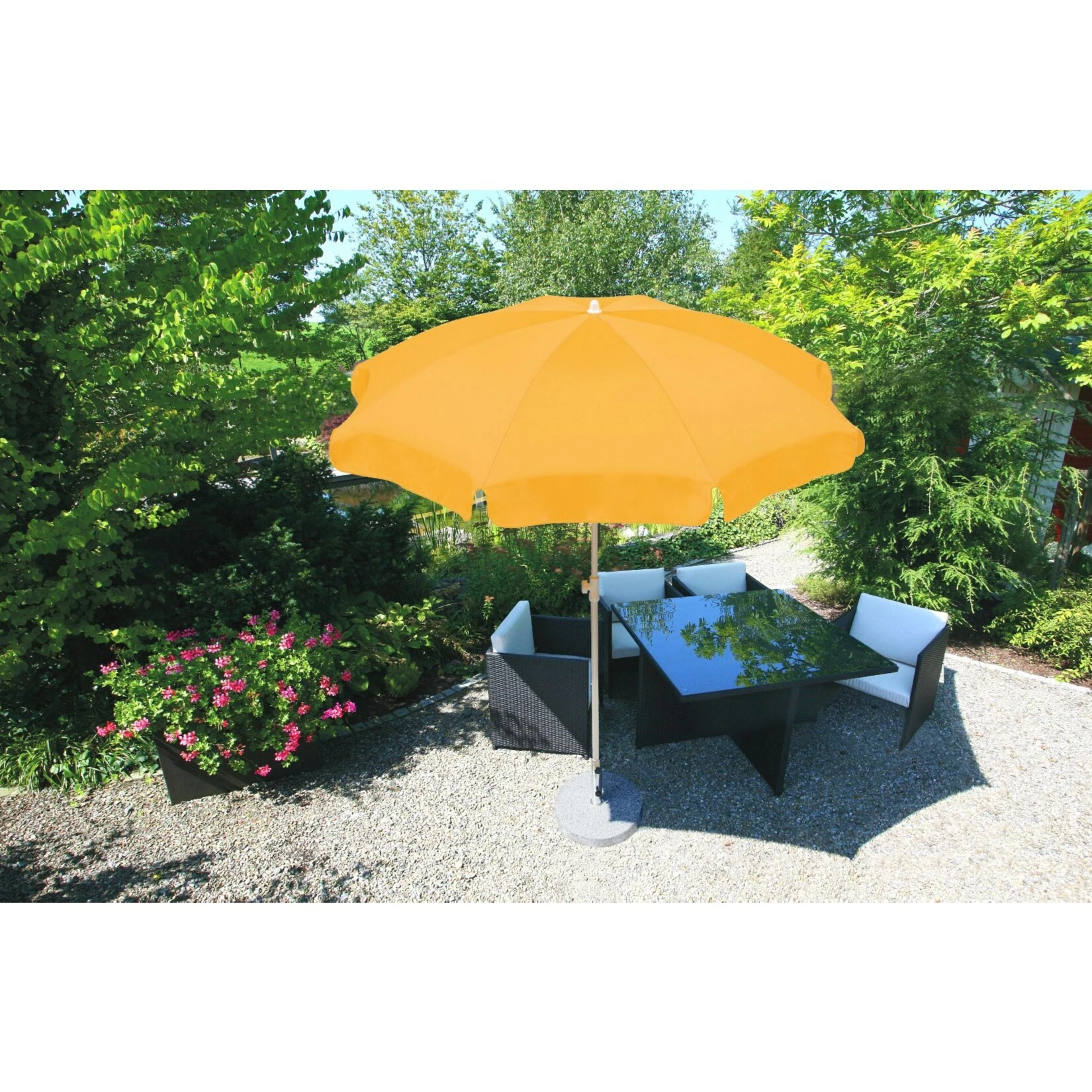 Schneider Schirme Schneider Sonnenschirm Ibiza Goldgelb, 200 Ø – Bild 6