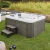 Home Deluxe Outdoor-Whirlpool BEACH Inkl. Treppe Und Thermoabdeckung