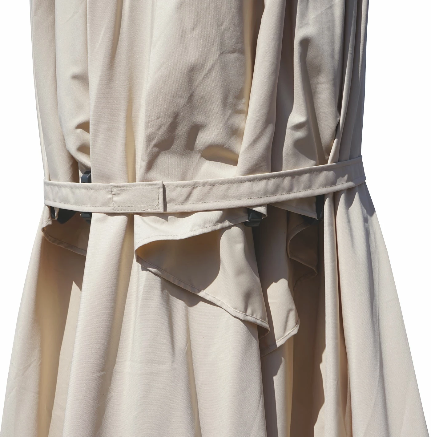 Gastronomie-Luxus-Sonnenschirm MCW-D20, XXL-Schirm Marktschirm, 5x5m (Ø7,2m) Polyester/Alu 75kg ~ Creme – Bild 4