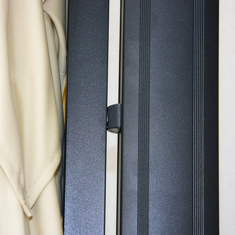 Gastronomie-Ampelschirm MCW-A96, Sonnenschirm, 3x3m (Ø4,24m) Polyester/Alu 23kg ~ Türkis Ohne Ständer – Bild 6