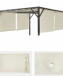 MCW Ersatzbezug Für Dach Pergola Pavillon Beja 3x4m ~ Creme