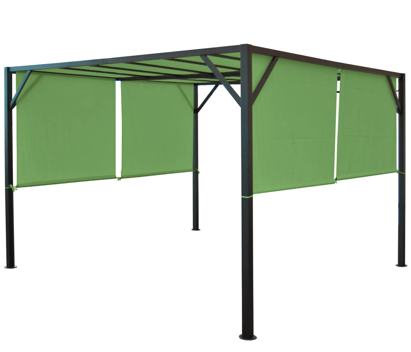 MCW Ersatzbezug Für Dach Pergola Pavillon Beja 3x3m ~ Grün – Bild 2