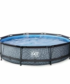 EXIT Aufstellbecken Ø 360 X 76 Cm, Grau