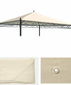 MCW Ersatzbezug Für Dach Pergola Pavillon Calpe 3x3m ~ Creme