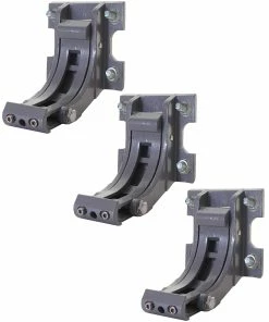 MCW 3er-Set Wandhalterung Für Markise H124, Wandkonsole Wandmontage Adapter ~ Grau