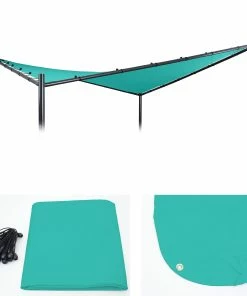 Ersatz-Bezug Für Pergola MCW-A41, Sonnensegel Ersatzbezug, 3x3m Polyester ~ Türkis