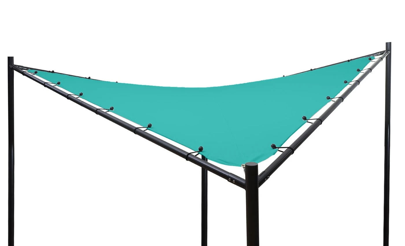 Ersatz-Bezug Für Pergola MCW-A41, Sonnensegel Ersatzbezug, 3x3m Polyester ~ Türkis – Bild 3