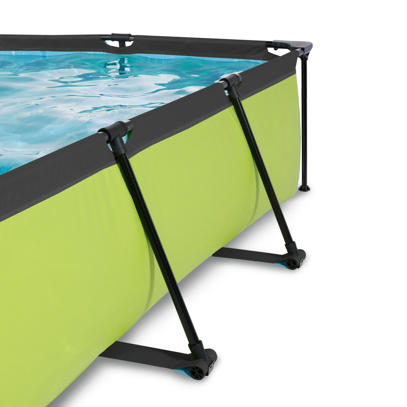 EXIT Lime Pool 300x200x65cm Mit Abdeckung Und Filterpumpe - Grün – Bild 6