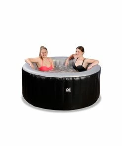 EXIT Silver Classic Spa Whirlpool ø165x65 Cm, Schwarz