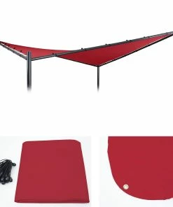 Ersatz-Bezug Für Pergola MCW-F85, Sonnensegel Ersatzbezug, 3x3m Polyester ~ Bordeaux