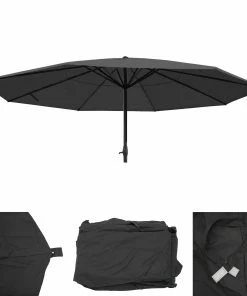 MCW Bezug Für Sonnenschirm Carpi Pro, Gastronomie Marktschirm Ø 5m, Polyester ~ Anthrazit