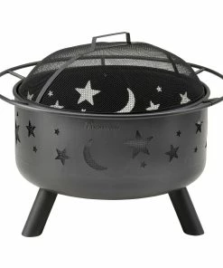 Landmann Feuerkorb 11811 Stars & Moon Rund 75cm Schwarz