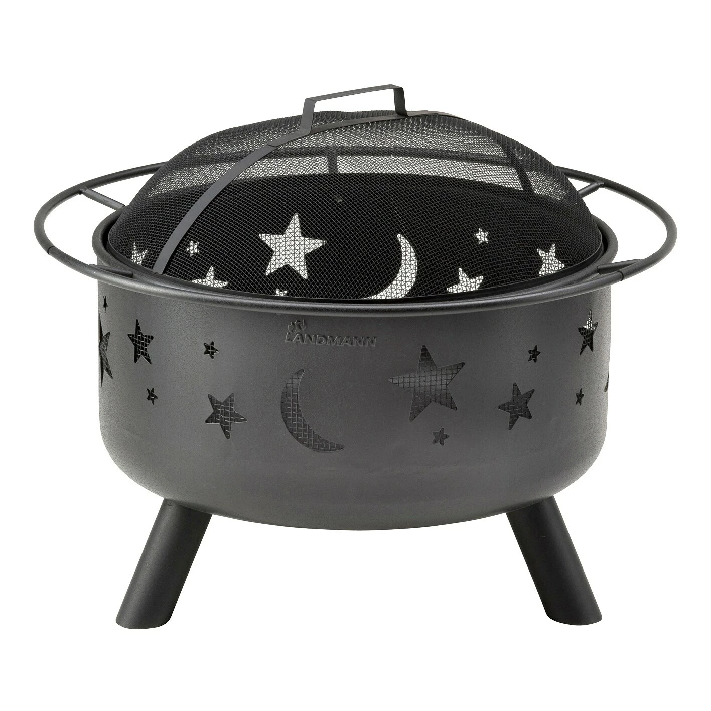 Landmann Feuerkorb 11811 Stars & Moon Rund 75cm Schwarz