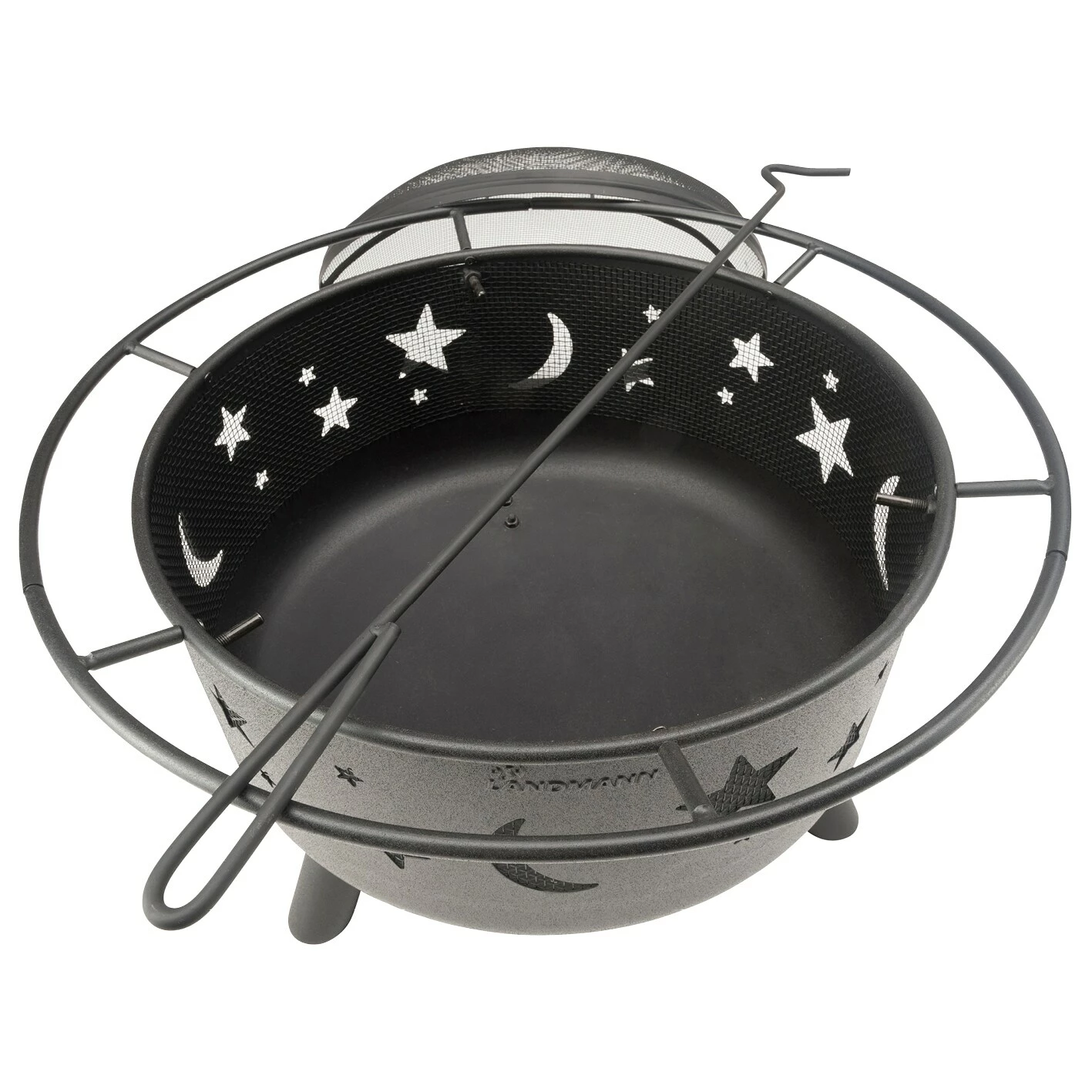 Landmann Feuerkorb 11811 Stars & Moon Rund 75cm Schwarz – Bild 2