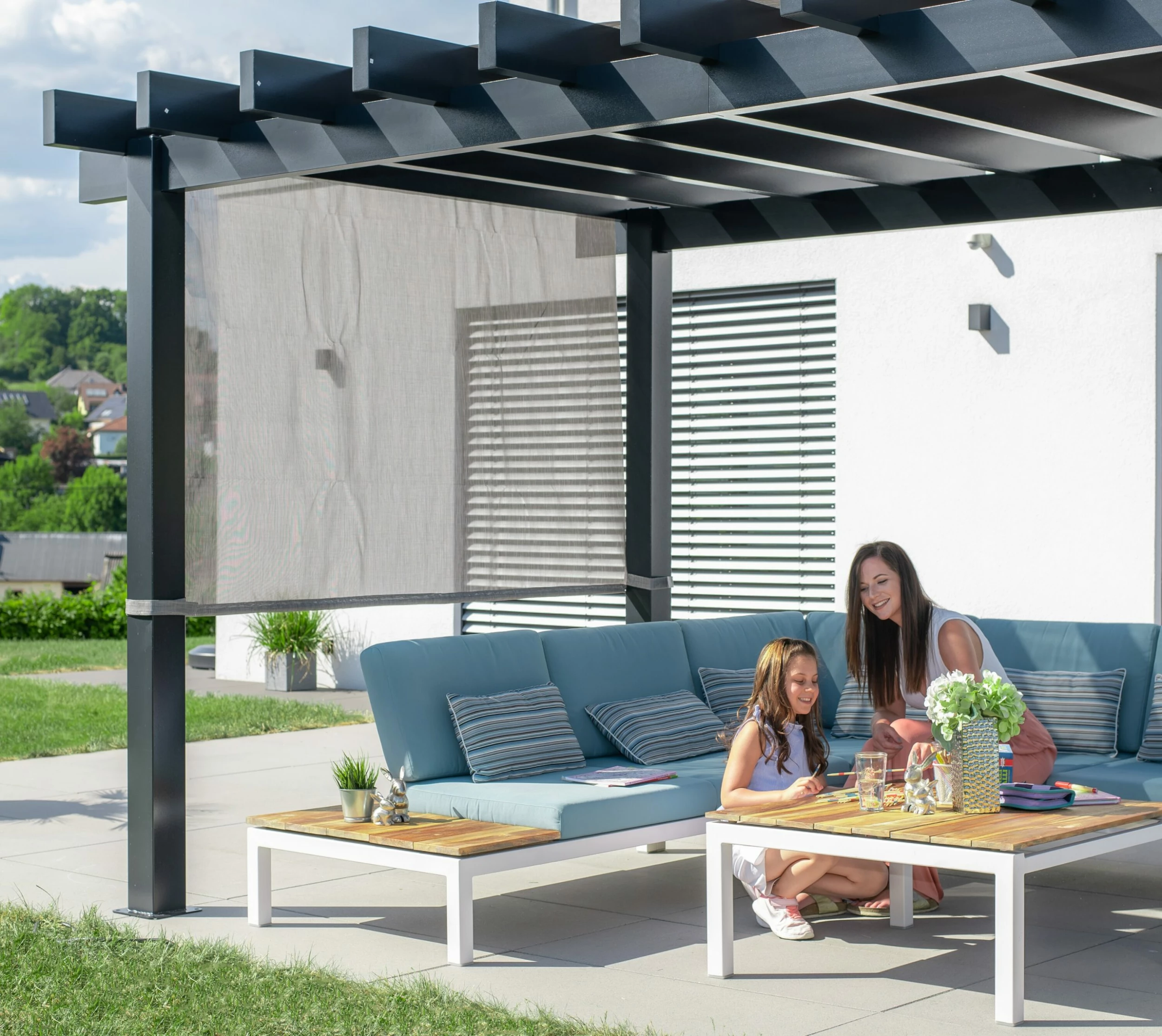 Sojag Aluminium Pergola Yamba 10x16 Inkl. Sonnensegel