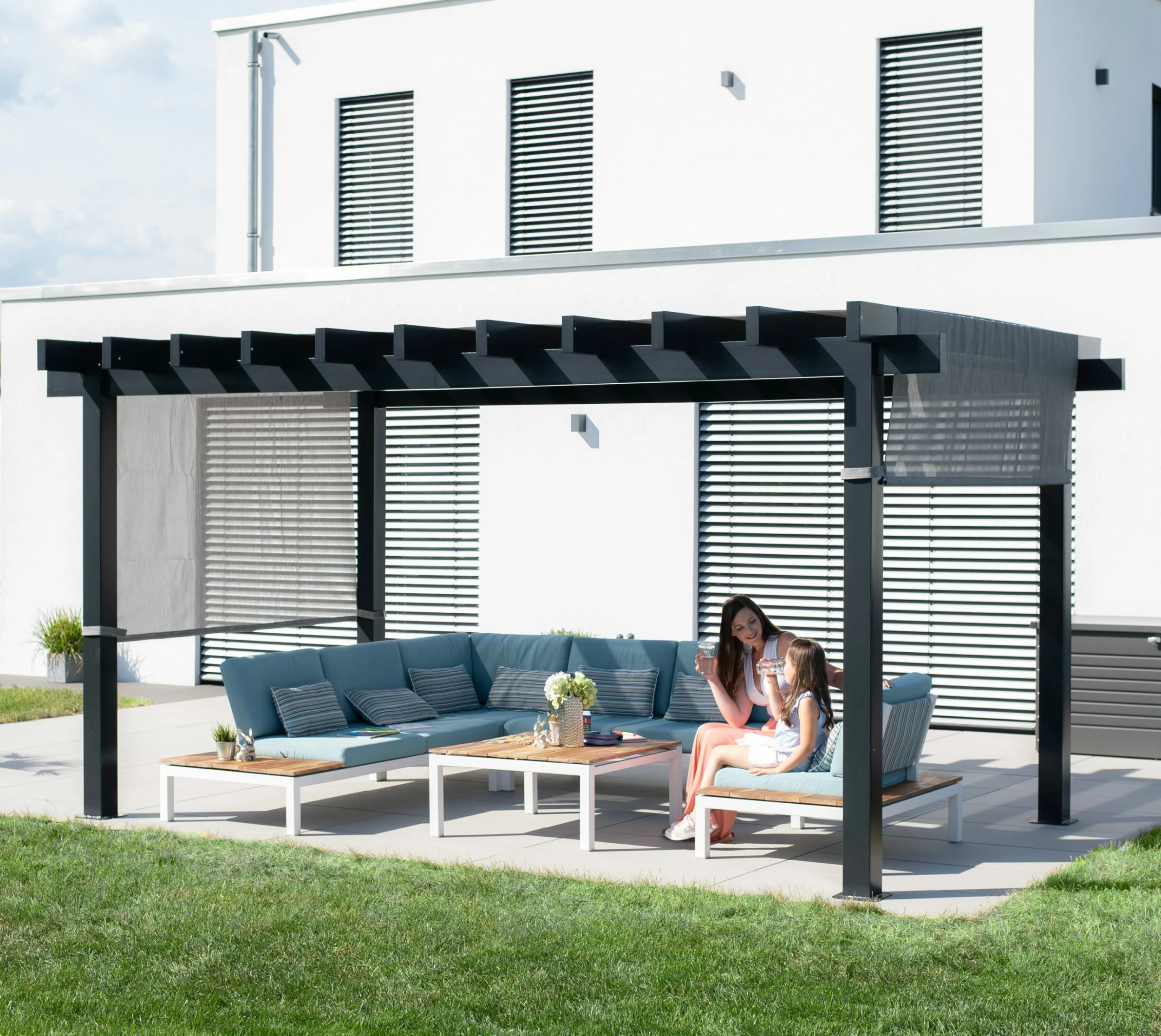 Sojag Aluminium Pergola Yamba 10x16 Inkl. Sonnensegel – Bild 4