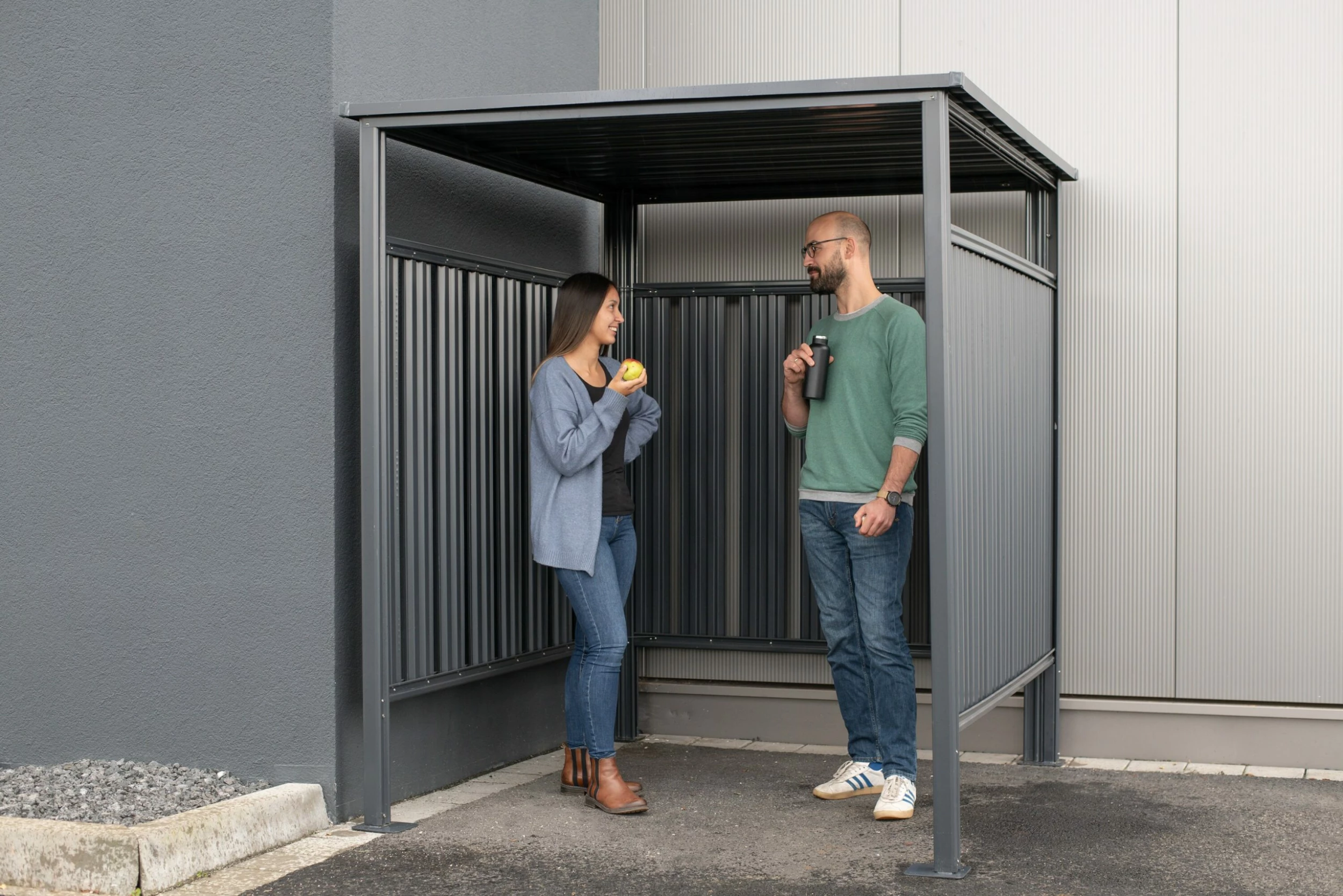 Westmann Fahrrad- Und Raucherunterstand Anthrazit 180x200 Cm – Bild 5