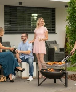 Westmann Feuerstelle Inkl. Grillrost Schwarz