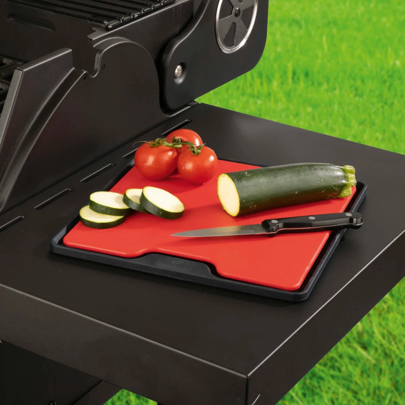 Landmann Silikonmatte Mit Schneidbrett 25cm – Bild 3