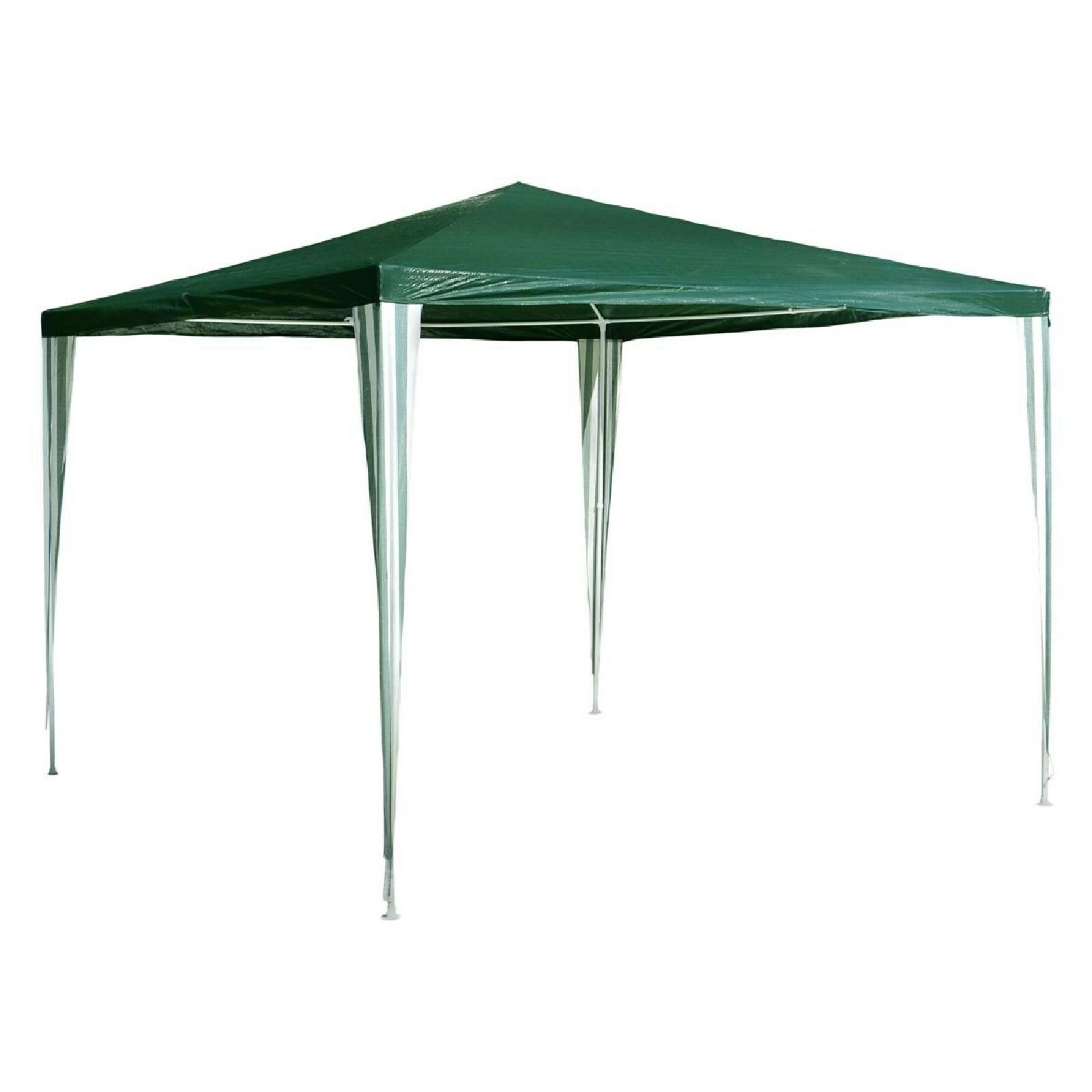 VCM Pavillon 3x3 M In Grün PE Plane Partyzelt Gartenzelt Stahlgestell Festivalzelt