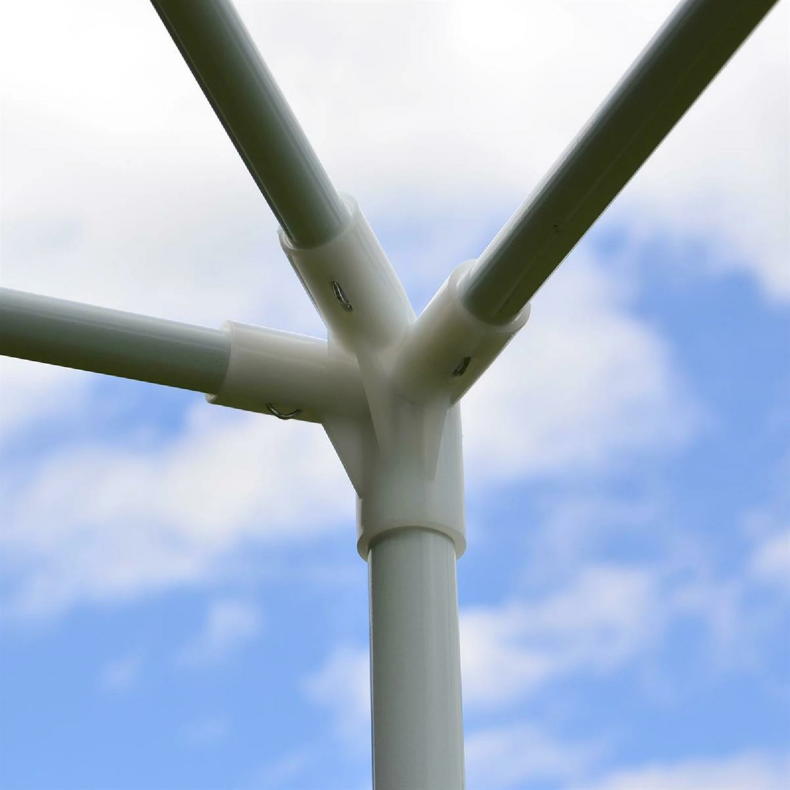 VCM Pavillon 3x3 M In Grün PE Plane Partyzelt Gartenzelt Stahlgestell Festivalzelt – Bild 5