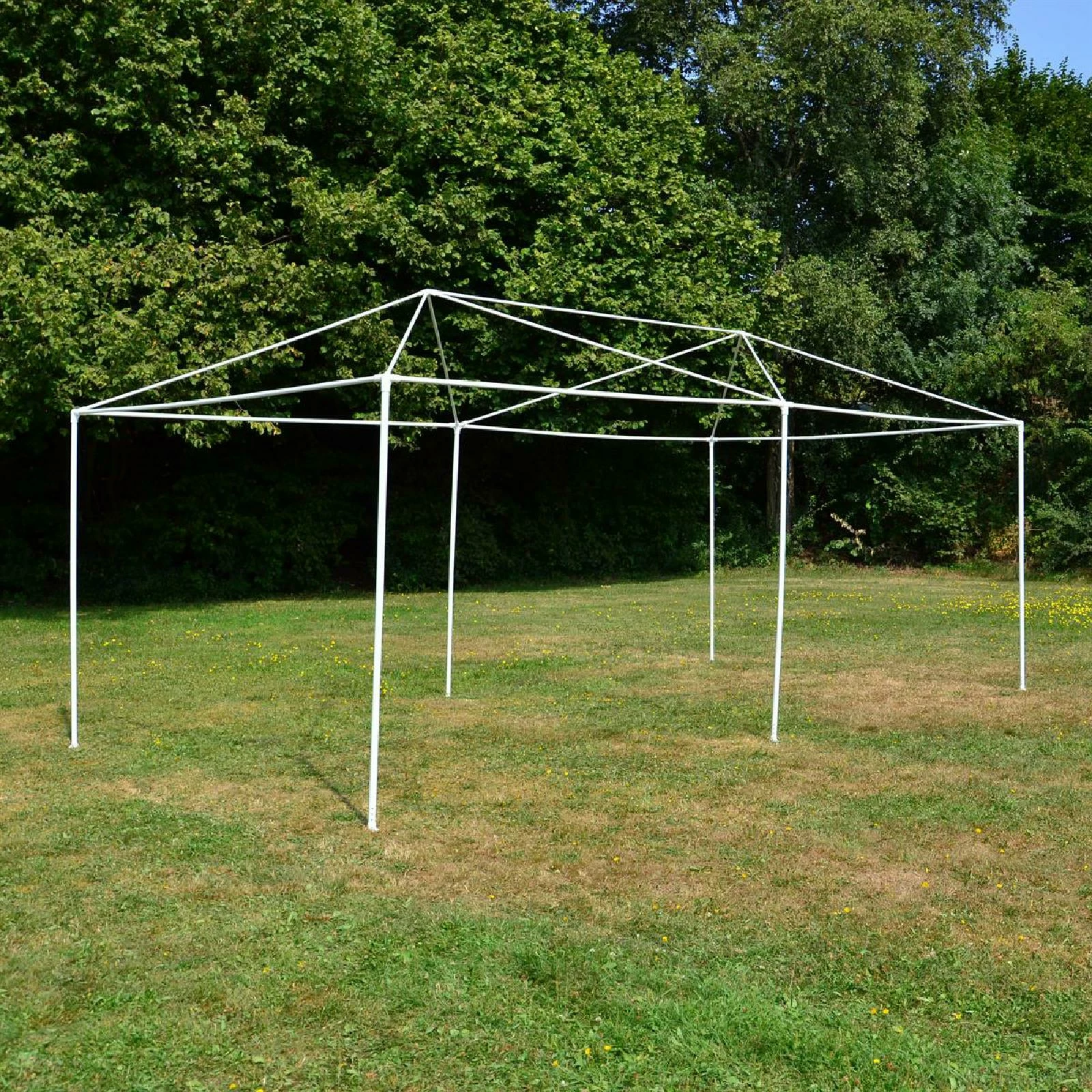 VCM Pavillon Partyzelt Grün 3x6m PE 110g/m² Gartenzelt Festzelt Eventzelt Marktzelt – Bild 6