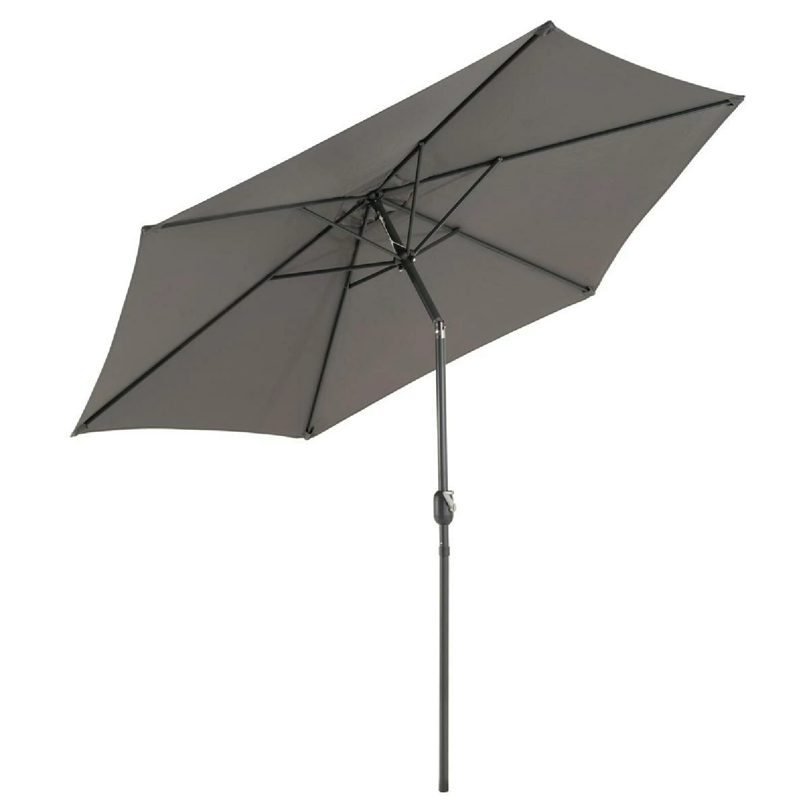 VCM Sonnenschirm 2,90m Anthrazit Mit Kurbel Neigbar Wasserabweisend UV Schutz 50+