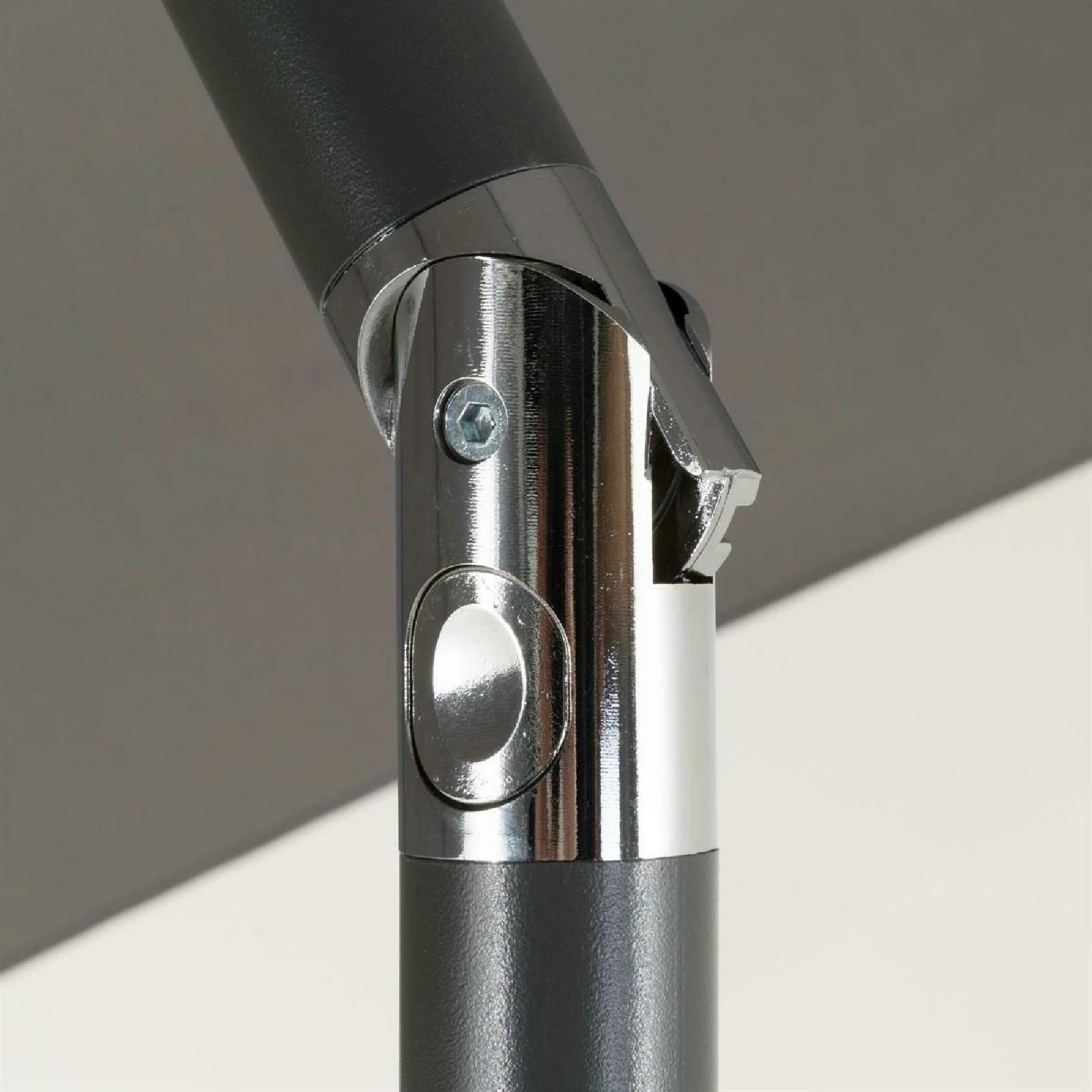 VCM Sonnenschirm 2,90m Anthrazit Mit Kurbel Neigbar Wasserabweisend UV Schutz 50+ – Bild 4