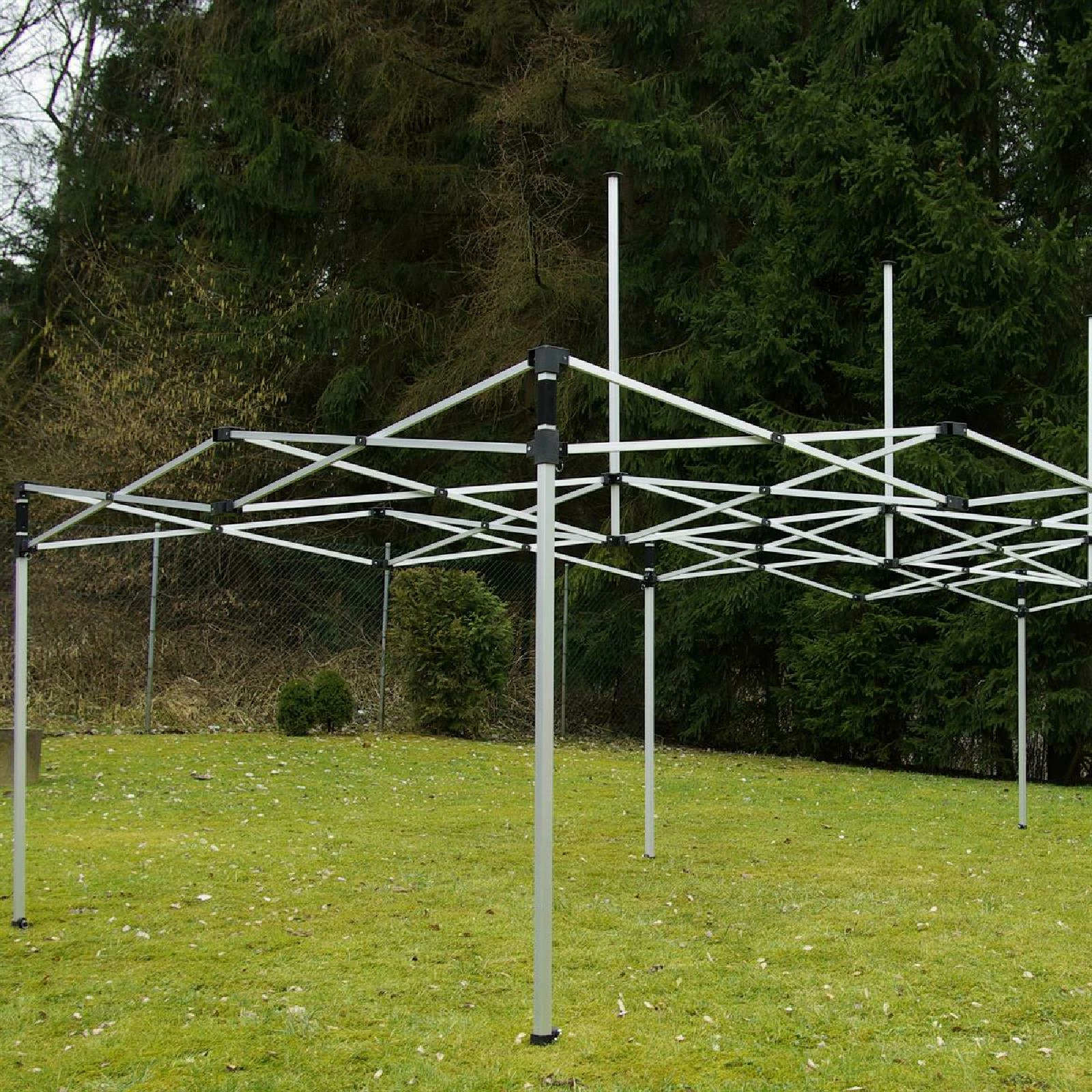 VCM PROFI Faltpavillon Partyzelt 3x6 M Champagner + Seitenteile Wasserdichtes Dach – Bild 4