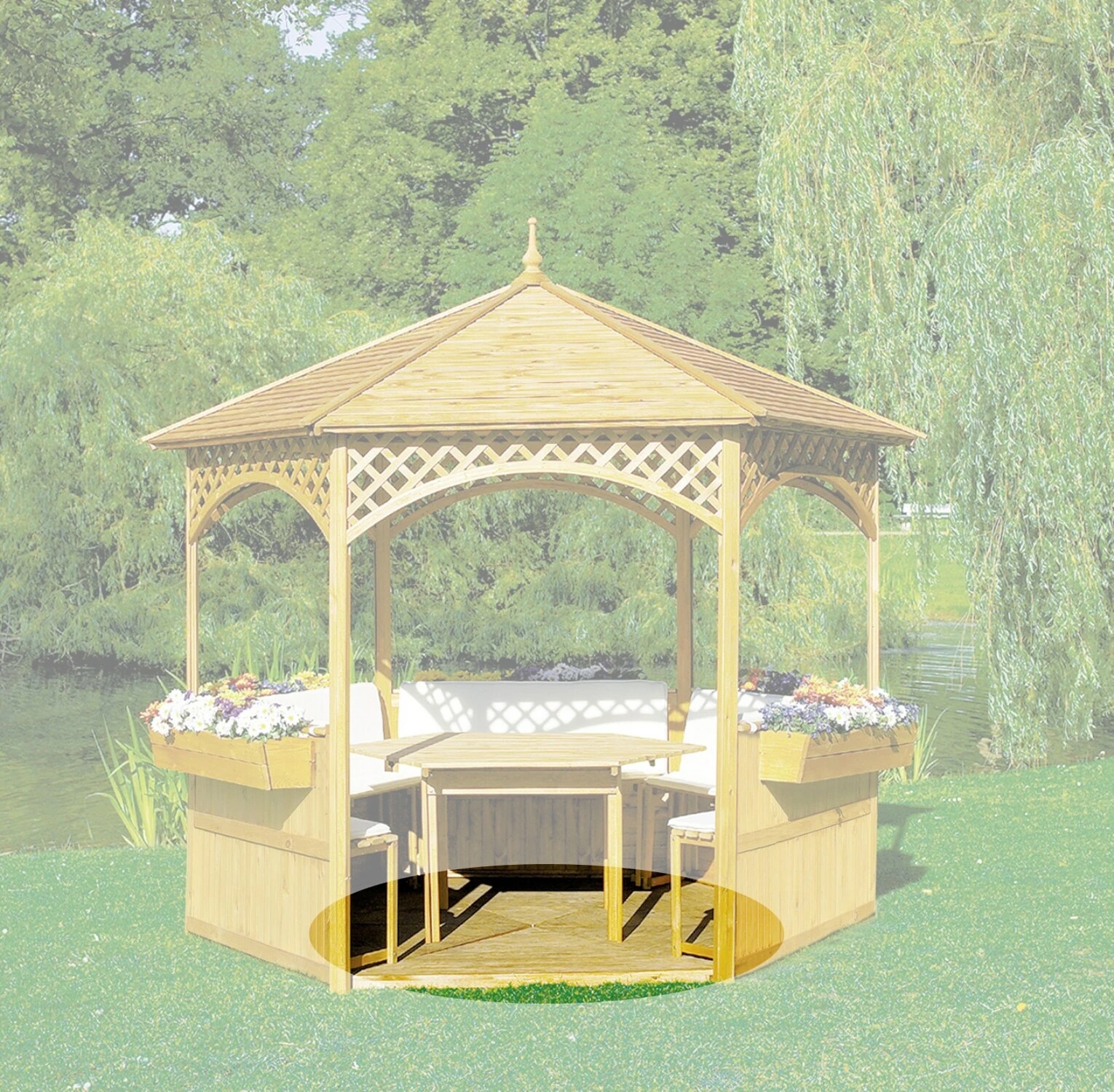 Promadino Holzboden Für Pavillon "Palma"