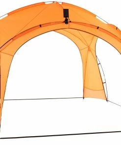 CLP Partyzelt 3,5 X 3,5 M Mit LED I Garten Pavillon Inkl. Solarmodul I Gartenzelt Wasserabweisend I Campingzelt Mit Beleuchtung