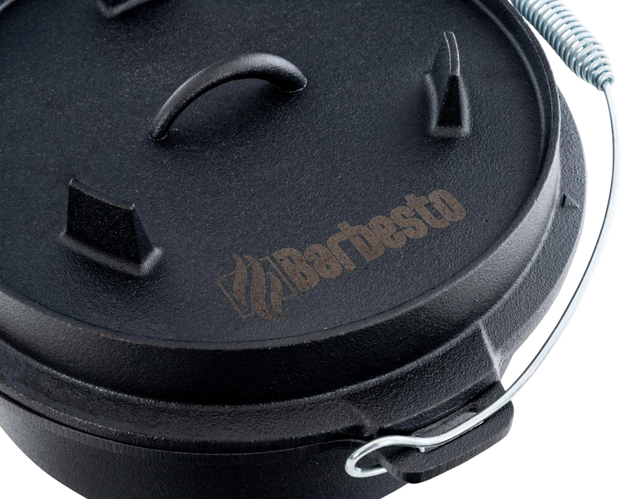 CLP Dutch Oven I Gusseisen-Topf Mit Ständer & Deckelheber Für Kochen, Grillen, Camping – Bild 4