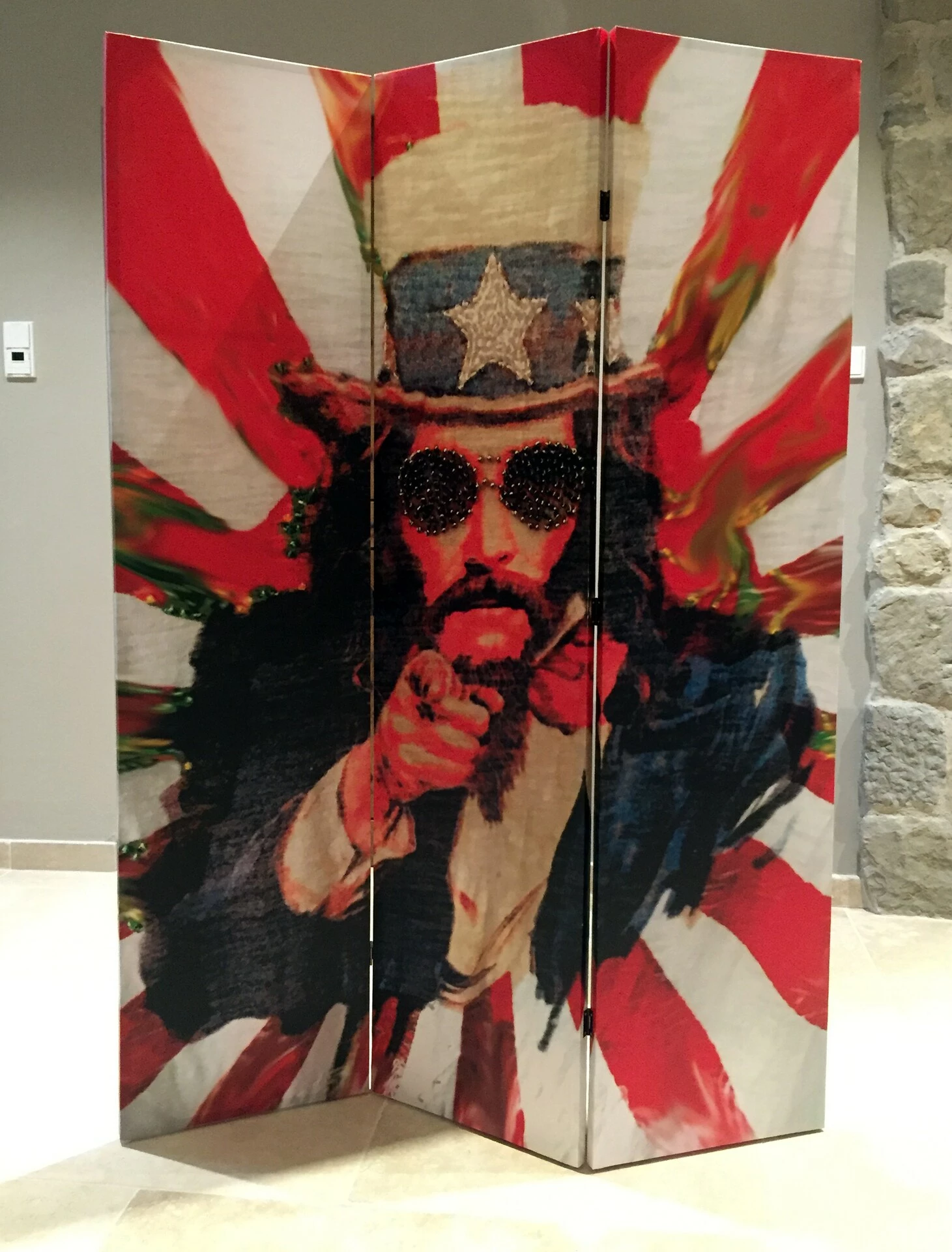 Grasekamp Paravent 3tlg Raumteiler Trennwand Bild Amerika / USA Sichtschutz