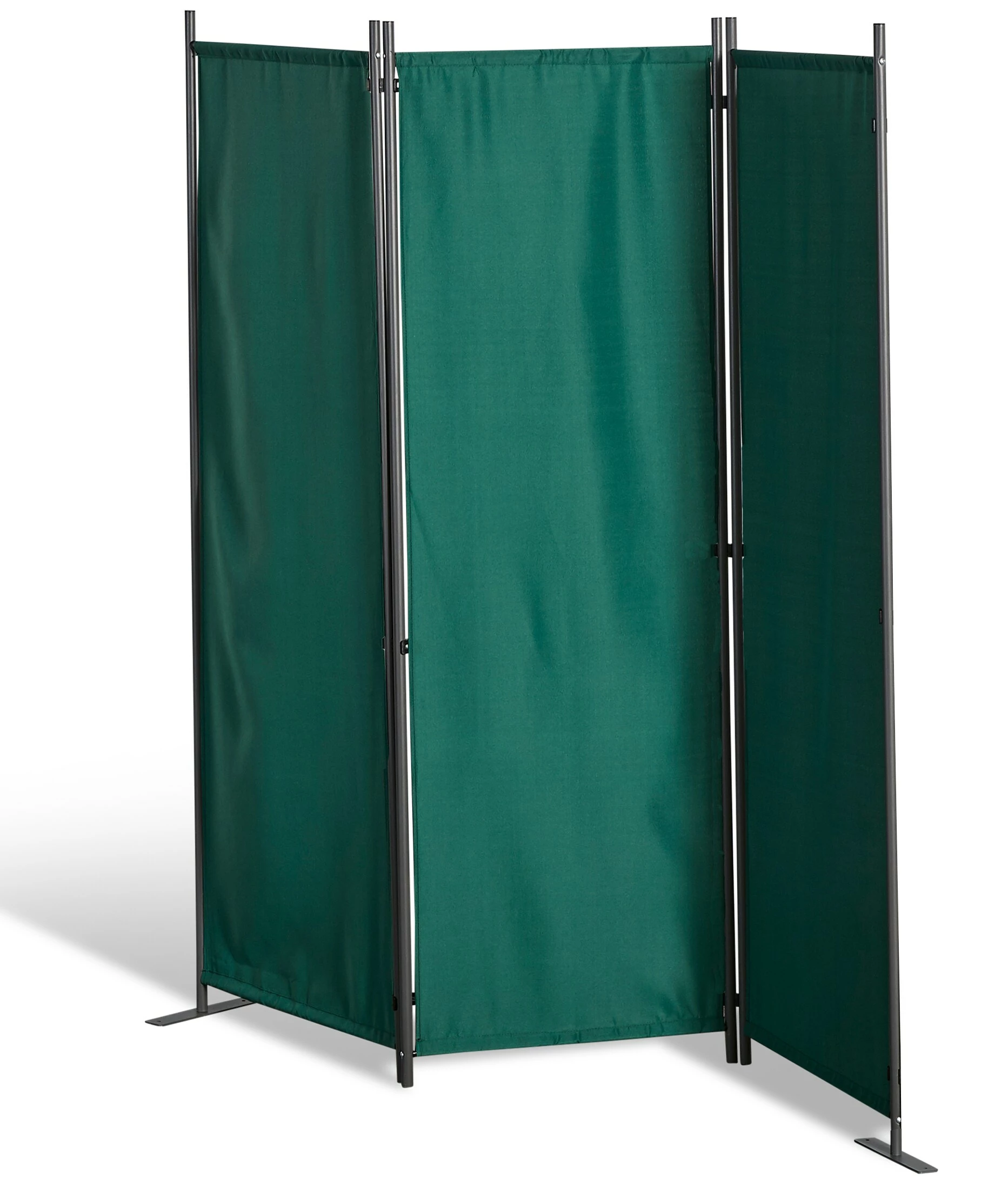Grasekamp Stellwand 165x170 Cm Dreiteilig - Grün - Paravent Raumteiler Trennwand Sichtschutz