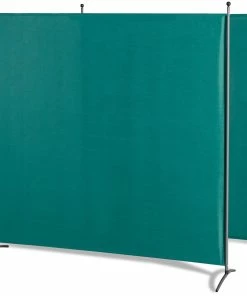 Grasekamp Doppelpack Stellwand 180x180 Cm - Grün - Paravent Raumteiler Trennwand Sichtschutz
