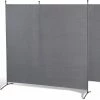 Grasekamp Doppelpack Stellwand 180x180 Cm - Grau - Paravent Raumteiler Trennwand Sichtschutz