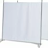 Grasekamp Doppelpack Stellwand 180x180 Cm - Weiß - Paravent Raumteiler Trennwand Sichtschutz