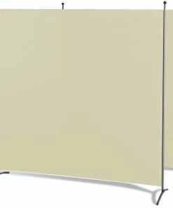 Grasekamp Doppelpack Stellwand 180x180 Cm - Beige - Paravent Raumteiler Trennwand Sichtschutz