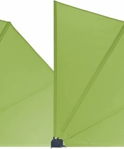 Grasekamp 2 Stück Balkonfächer 120 X 120 Cm Apfelgrün Mit Wandhalterung Schutzhülle Trennwand Sichtschutz