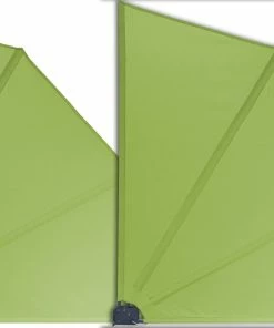 Grasekamp 2 Stück Balkonfächer Apfelgrün Premium 140 X 140 Cm Mit Wandhalterung Trennwand Sichtschutz