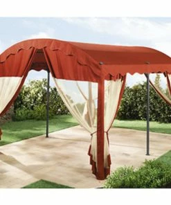 Grasekamp 4 Seitenteile Zu Bogenpergola 3x4m Terrakotta