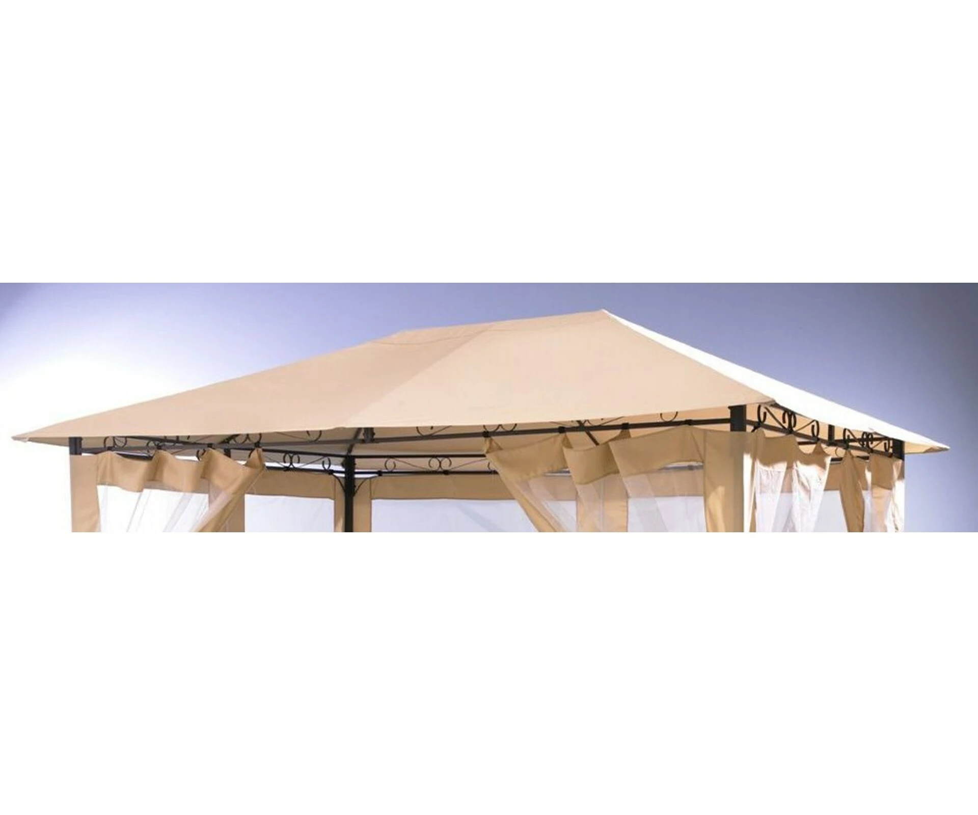 Grasekamp Universal Ersatzdach 293 X 390 Cm Beige Plane Bezug Baldachin Pavillon