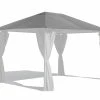 Grasekamp Ersatzdach 3x4m Gartenpavillon Nizza Grau Pavillon Partyzelt