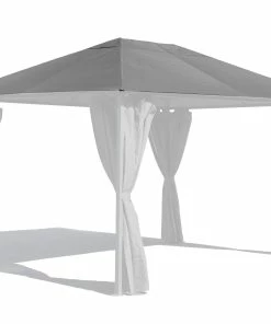 Grasekamp Ersatzdach 3x4m Gartenpavillon Nizza Grau Pavillon Partyzelt