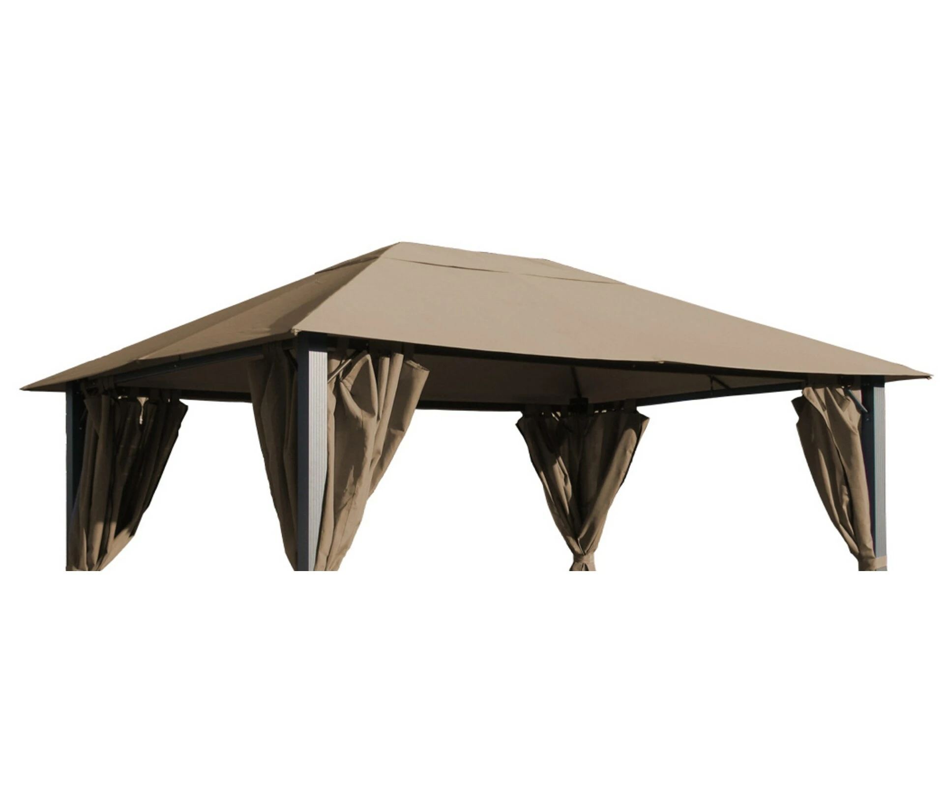 Grasekamp Ersatzdach Zu Pavillon Paris 3x4m Taupe Plane Bezug Gartenpavillon