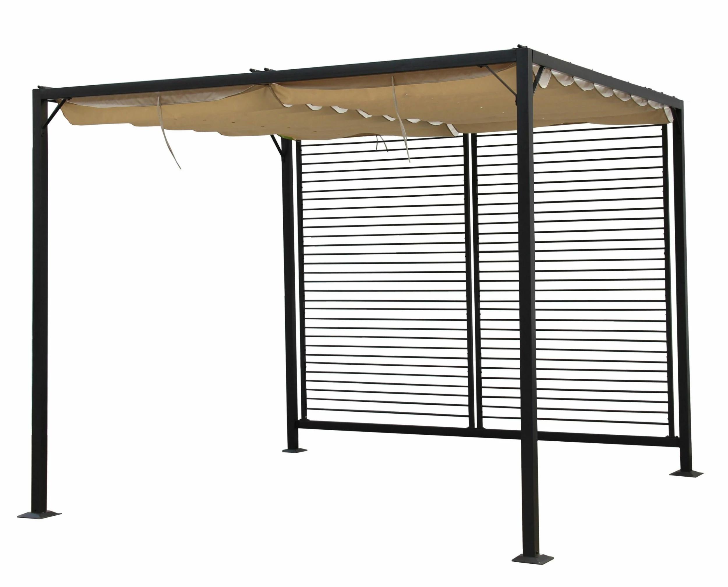 Grasekamp Flachdachpergola Venecia 275x295cm Beige