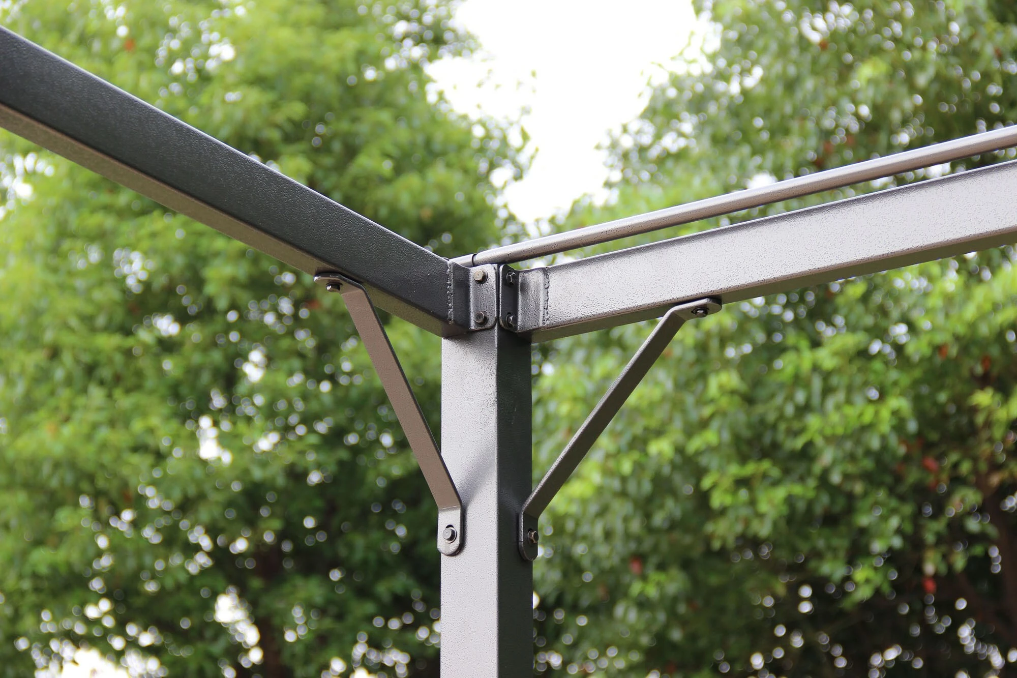 Grasekamp Flachdachpergola Venecia 275x295cm Beige – Bild 6