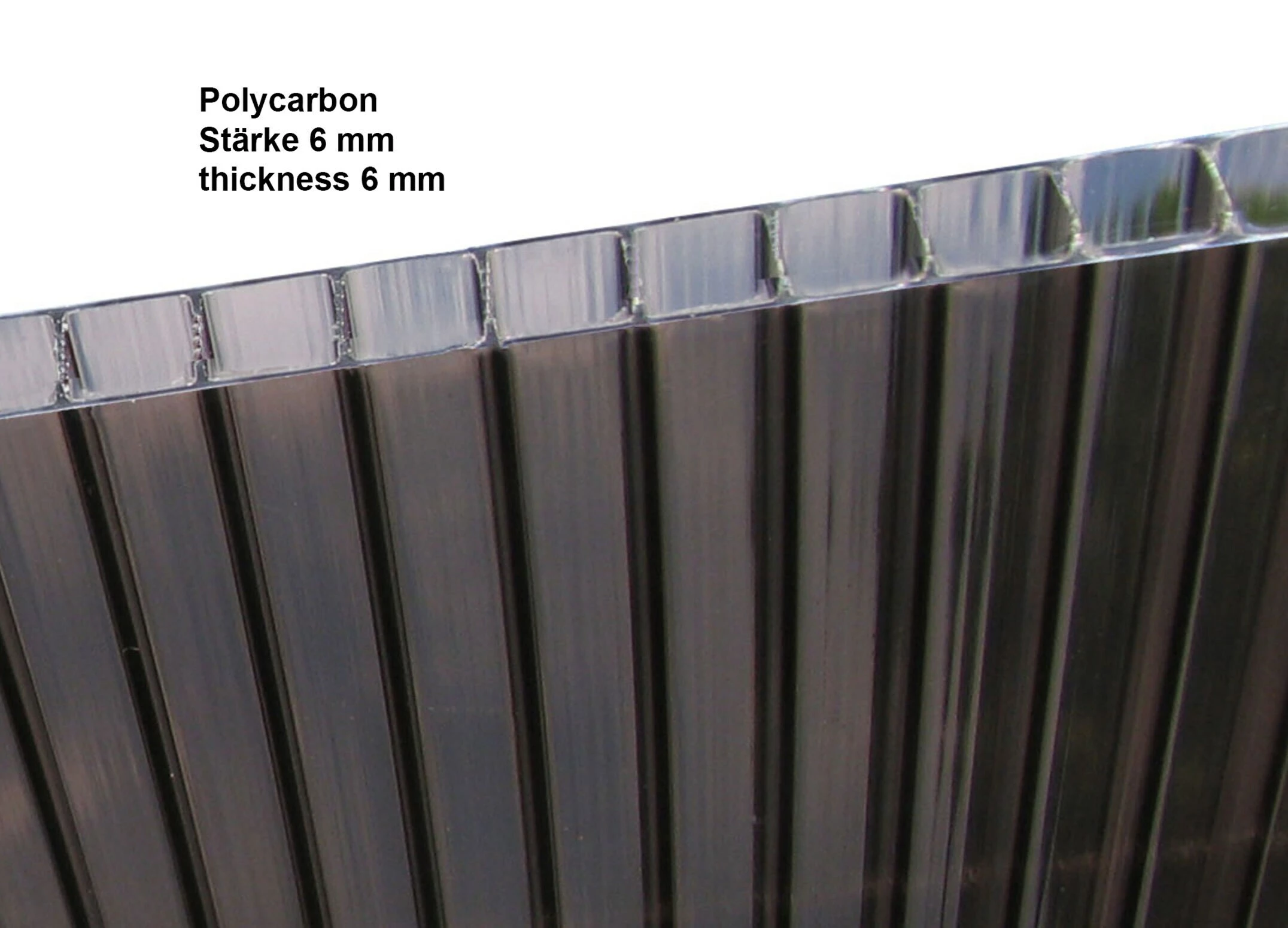 Grasekamp Ersatzdach Hardtop Pavillon Meran 3x3m Doppelstegplatten Polycarbonat Braun – Bild 6