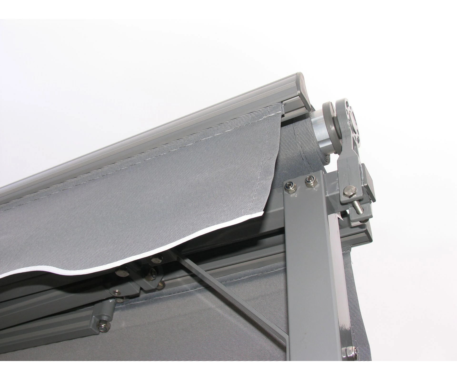 Grasekamp Standmarkise Gelenkarm Markise London 3x4m Platingrau – Bild 5