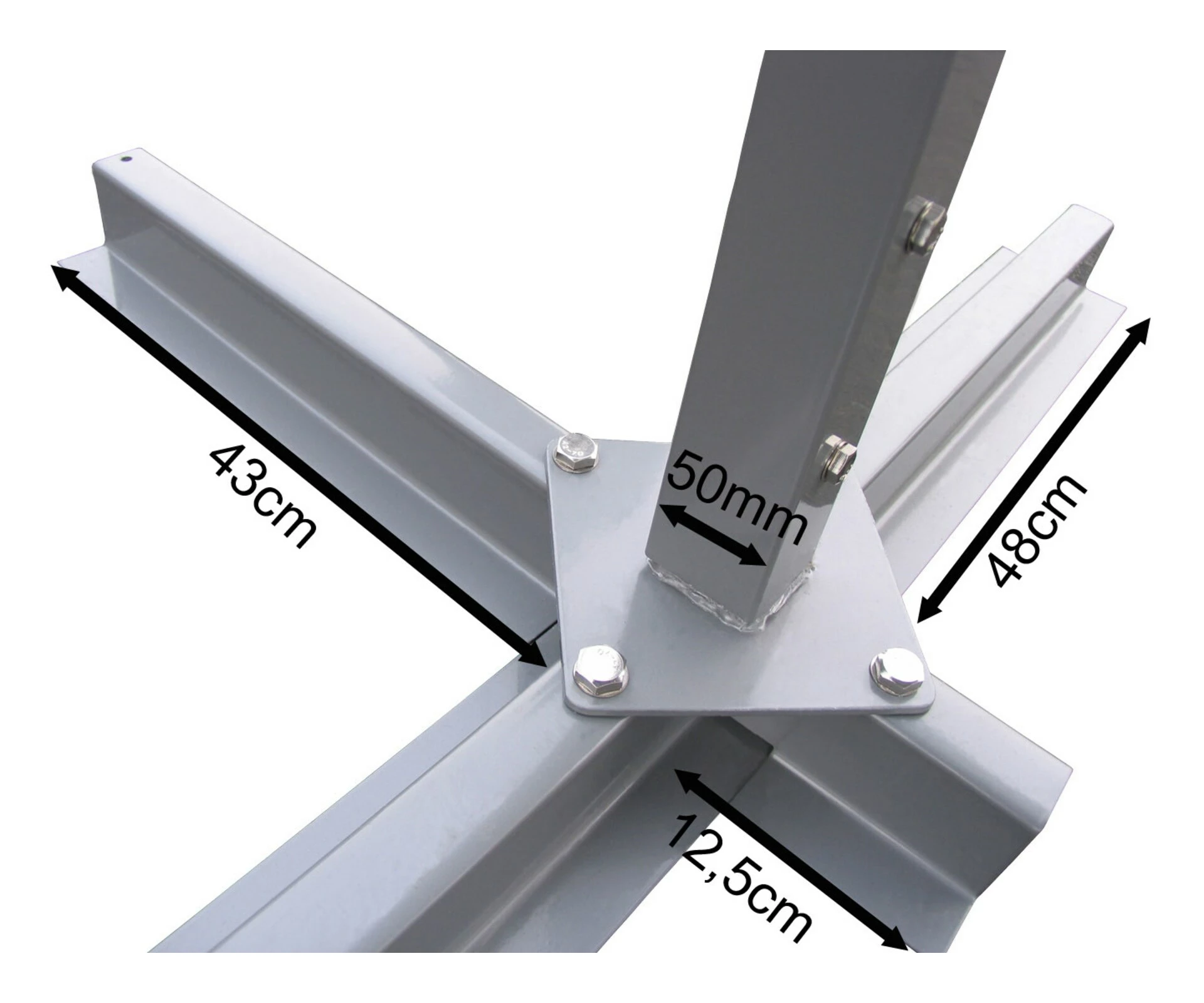 Grasekamp Standmarkise Gelenkarm Markise London 3x4m Platingrau – Bild 6